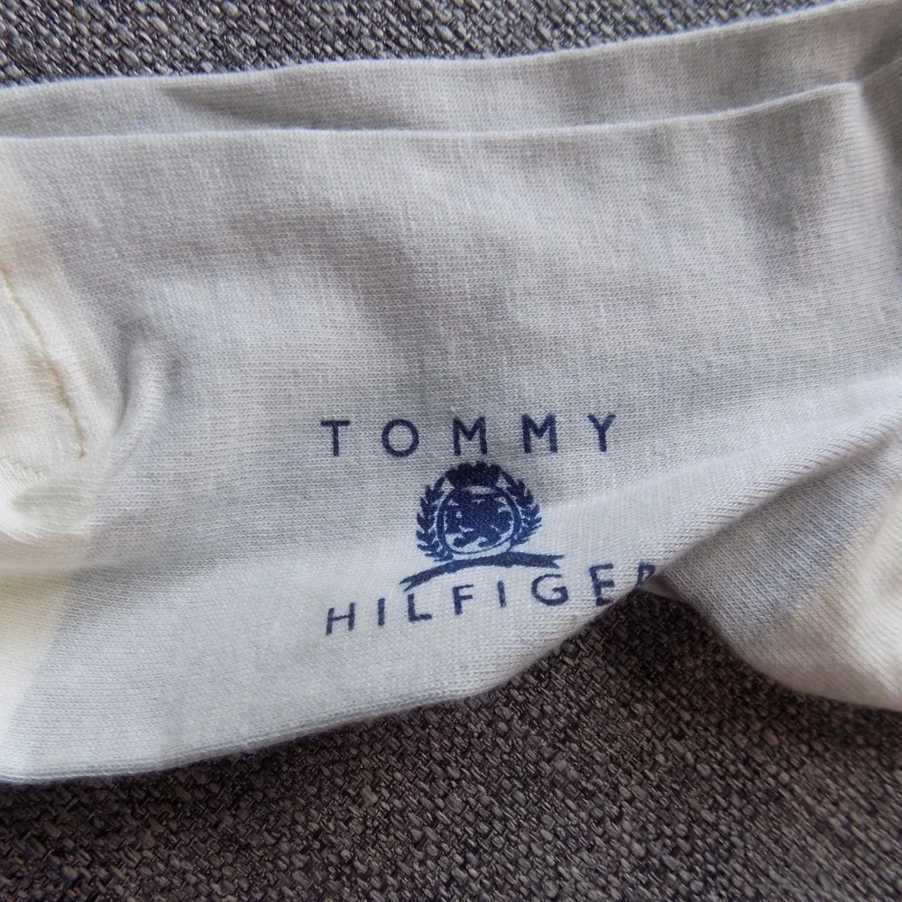 Tommy Hilfiger Crew Socks Mens OS White NEW Vintage USA Eagle Flag 944033 SR #38